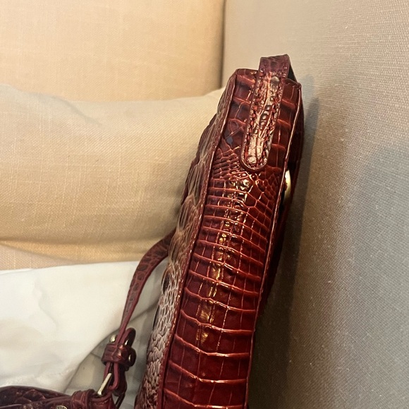 Brahmin Red Crocodile Embossed Women's Bag - Picture 3 of 3